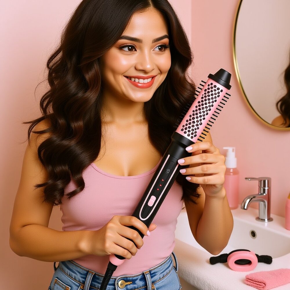 Detachable Ceramic Curling Iron Brush - Picture 2 of 9